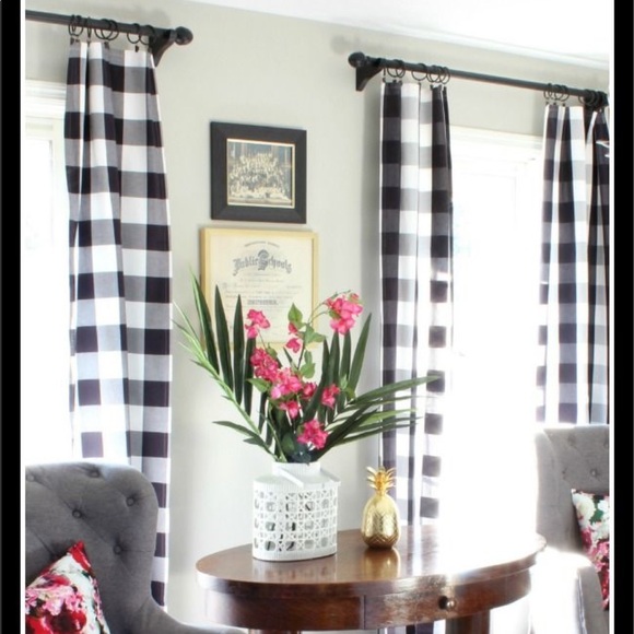 Buffalo plaid curtains - Picture 2 of 5